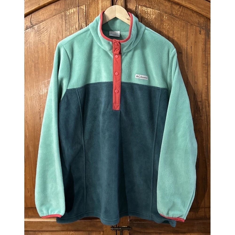 NWT Women's Columbia Benton Springs Fleece 1/2 Snap Pullover Sz 1X New $65